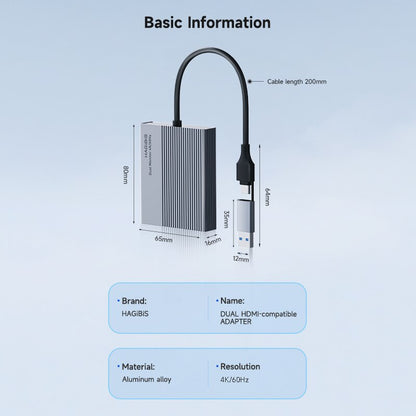 Hagibis Dual HDMI Adapter 4K M1/M2