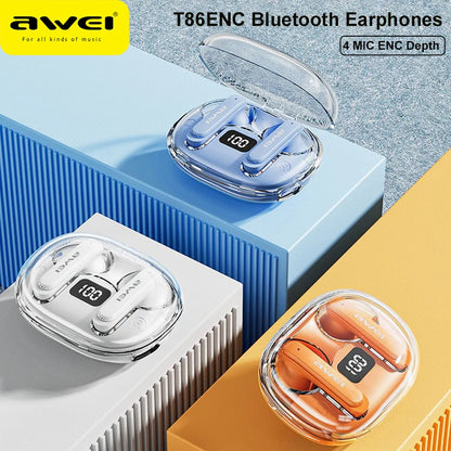 Noise Canceling Earphones Wireless T86