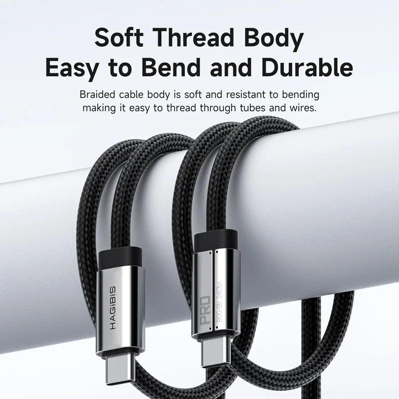 Hagibis USB C Full Function Cable Super Soft USB4