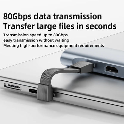 USB4 Right Angle USB-C Short Cable 240W 80Gbps 8K 60Hz