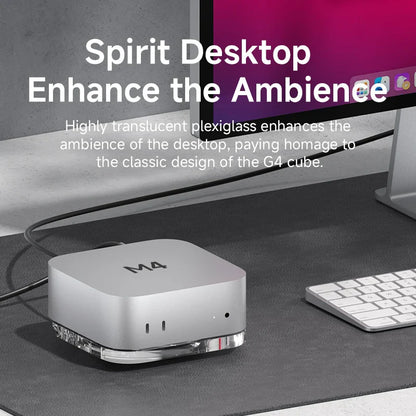 Hagibis Transparent Dust-proof Stand for Mac mini M4/M4 Pro
