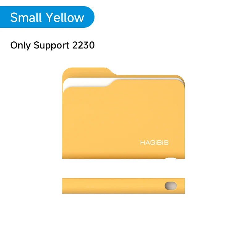 Yellow file folder with 'HAGIBIS' branding on a white background