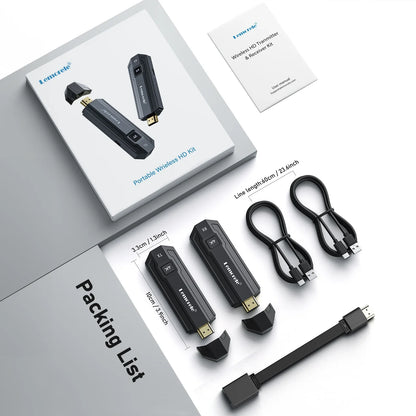 Lemorele P50 4K Wireless HDMI Transmitter & Receiver Kit
