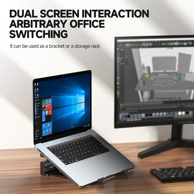 Goojodoq Updated Vertical Laptop Stand 2-in-1