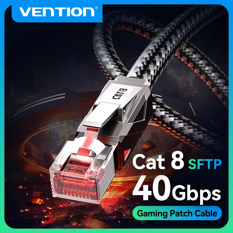 VENTION Cat8 RJ45 Ethernet Cable 40Gbps