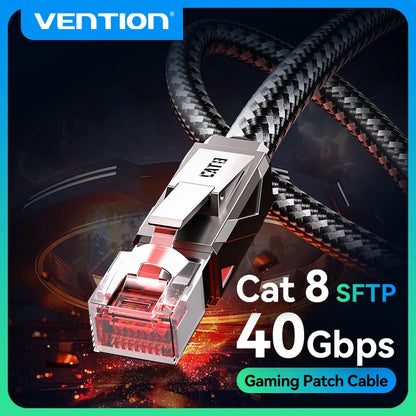 VENTION Cat8 RJ45 Ethernet Cable 40Gbps