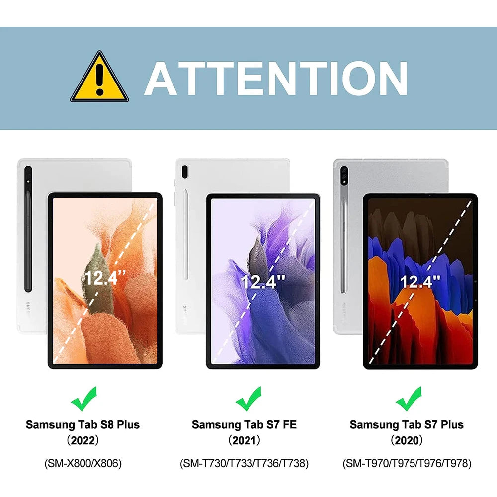 Goojodoq Magic Keyboard Case for Samsung Galaxy 12.4 inch