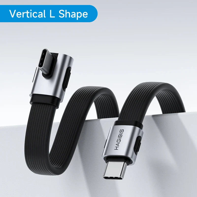 Black and silver cable with 'HAGIBIS' branding on a light gray background