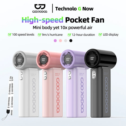 Pocket Fan High-speed 4000mAh with Lanyard