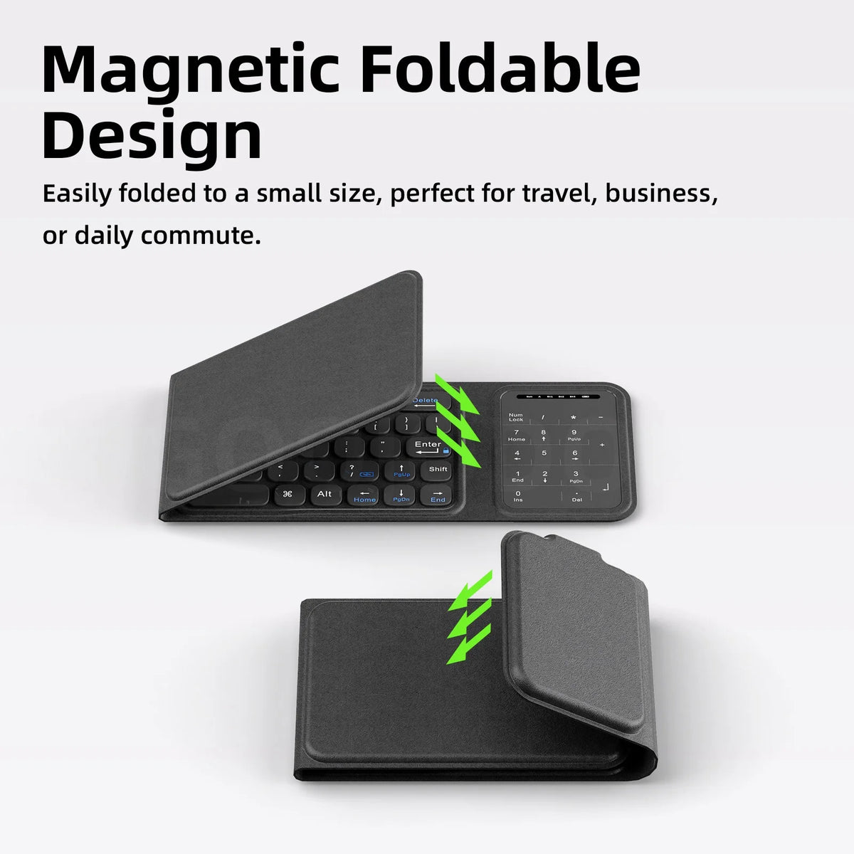 GOOJODOQ Foldable Bluetooth Keyboard with Touchpad