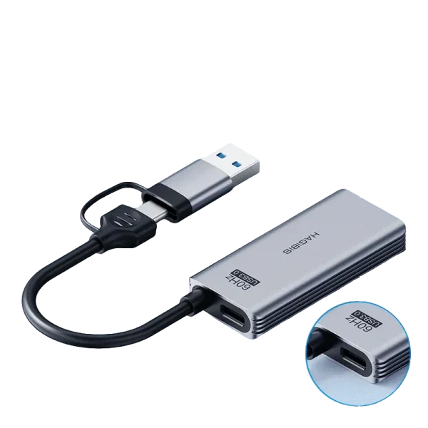 Hagibis Video Capture Card HDMI to USB/Type-C with PD Port