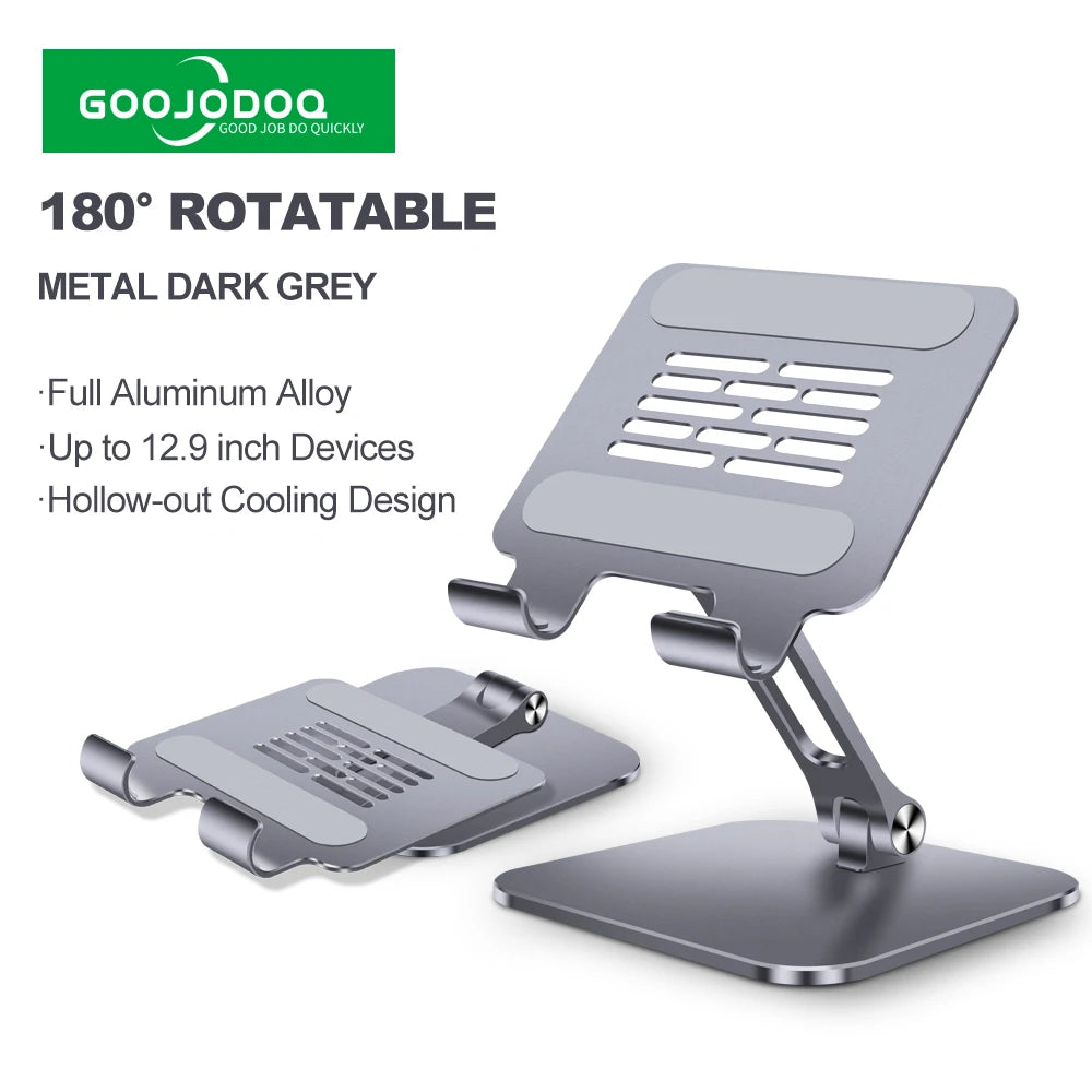 Tablet Stand Holder 360º Rotation Metal Goojodoq
