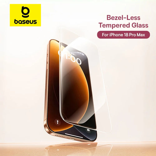Baseus Bezel-Less Tempered Glass for iPhone 17 & 18 Series