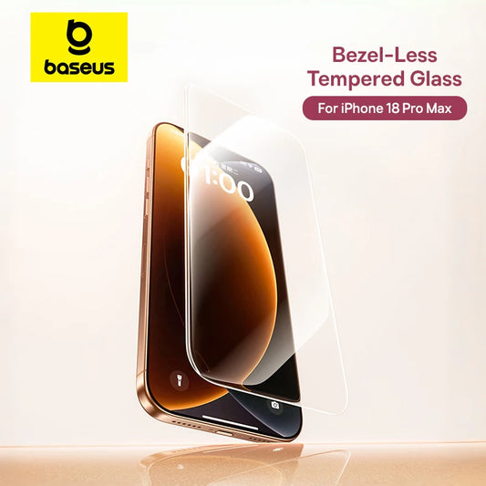 Baseus Bezel-Less Tempered Glass for iPhone 17 & 18 Series