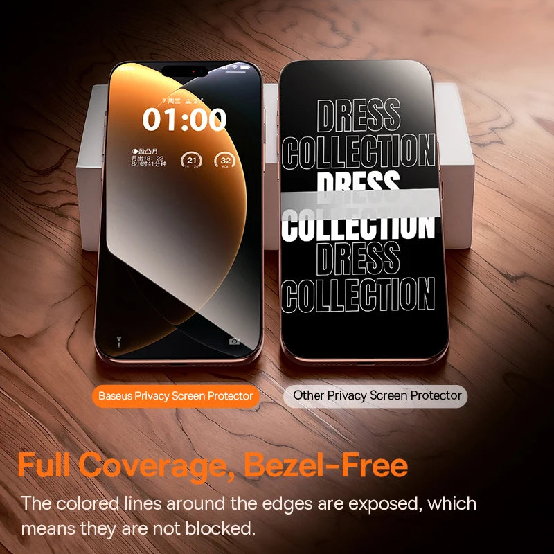 Baseus Corning Privacy Tempered Glass for iPhone 17