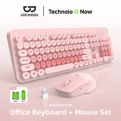 GOOJODOQ is100 Wireless Office Keyboard & Mouse Combo A1999
