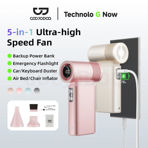 GOOJODOQ GFS015 5-in-1 High-Speed Portable Fan