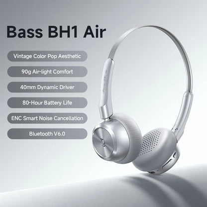 Baseus BH1 Air Bluetooth Headphones with ENC & 80H Battery