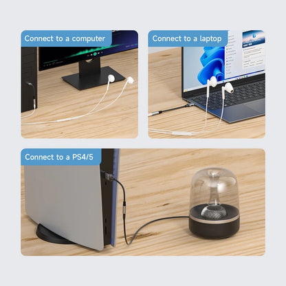 Hagibis USB-A to 3.5mm DAC Audio Adapter