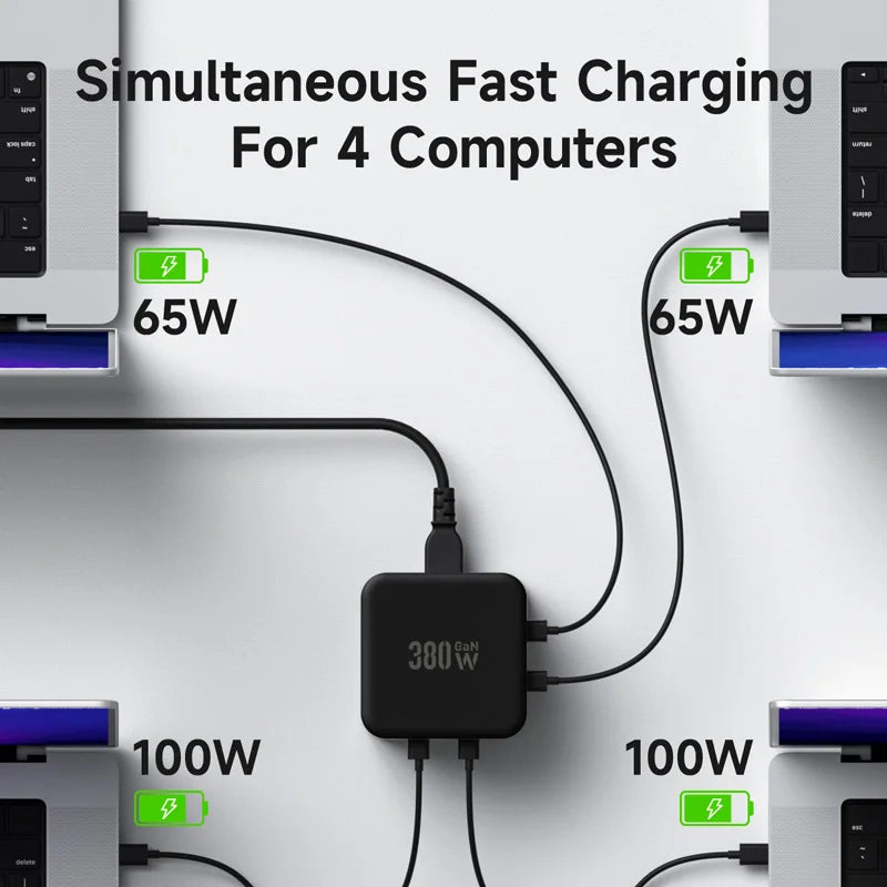 Hagibis 380W GaN 8-Port Charger PD3.1