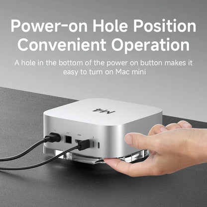 Hagibis Transparent Dust-proof Stand for Mac mini M4/M4 Pro