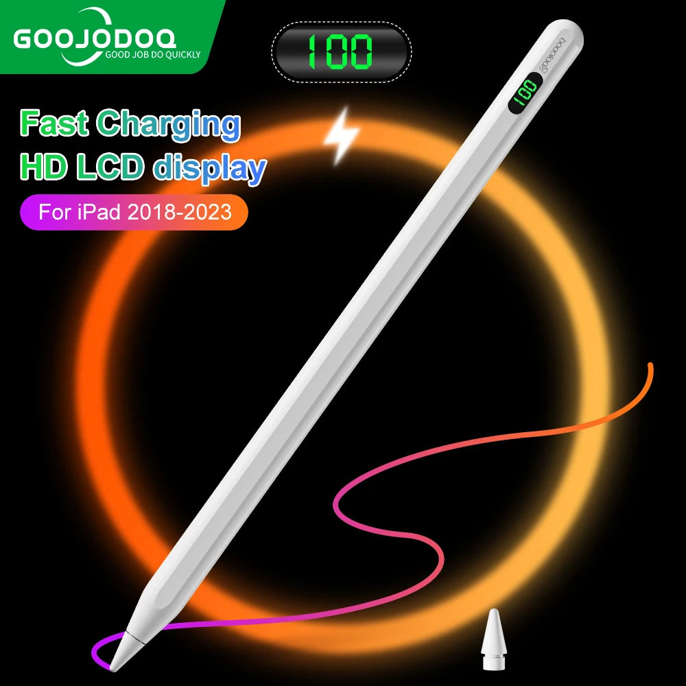 Stylus Pencil with LCD Display GO40 for iPad 2018 - 2023 Goojodoq