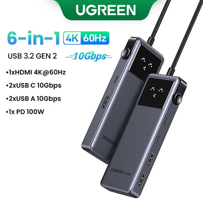 UGREEN Uno USB-C Hub 7-in-1 4K 60Hz 1000Mbps