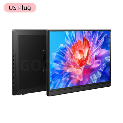 Smartphone with colorful flower display on a white background