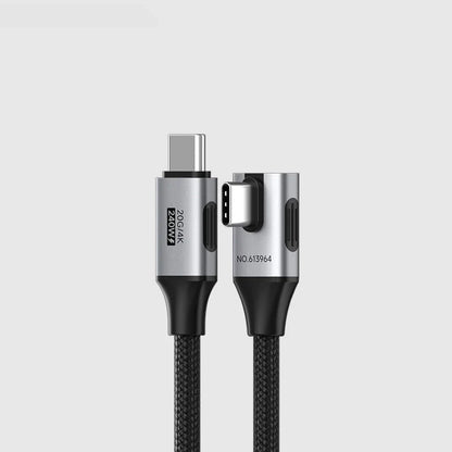 Hagibis USB4 USB-C Cable 80Gbps 240W Right Angle 8K