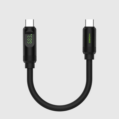 Hagibis USB C to USB C Short Cable 240W 40Gbps USB4 With LED Display
