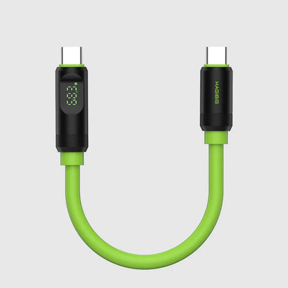 Hagibis USB C to USB C Short Cable 240W 40Gbps USB4 With LED Display