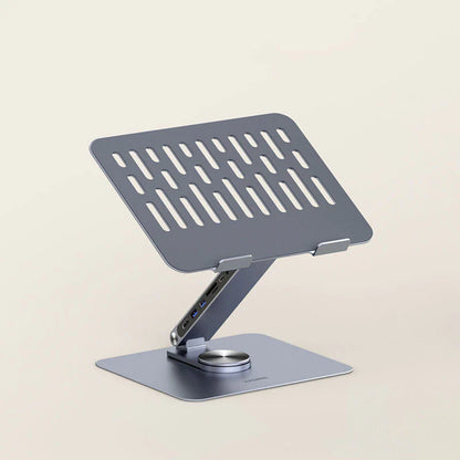 Hagibis Adjustable Aluminum Laptop Stand with USB C Dock