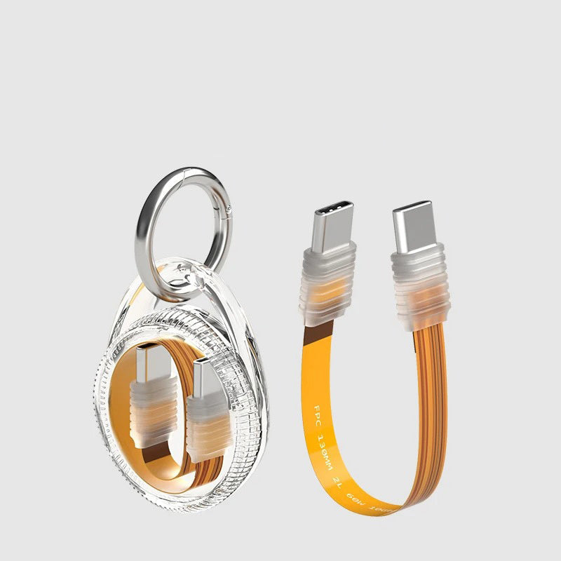 FPC USB C Flexible Soft Cable Portable Keychain Hagibis